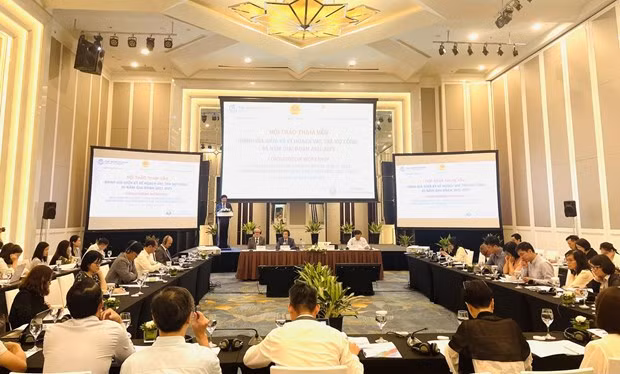 越南召开2021-2025年五年期公共债务偿还和借款计划中期评估咨询研讨会 ảnh 1