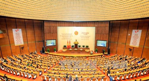 越南国会首次普选70周年纪念典礼在河内隆重举行 ảnh 1 越南国会首次普选70周年纪念典礼在河内隆重举行 ảnh 1