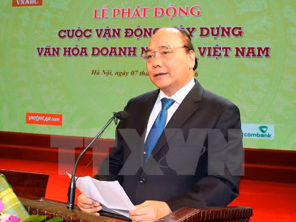 越南政府总理阮春福启动“企业文化建设”运动 ảnh 1