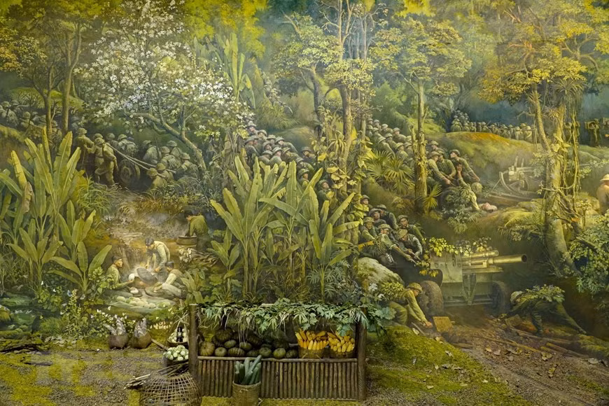 再现奠边府战役全景画——奠边府历史性胜利的缩影 ảnh 2