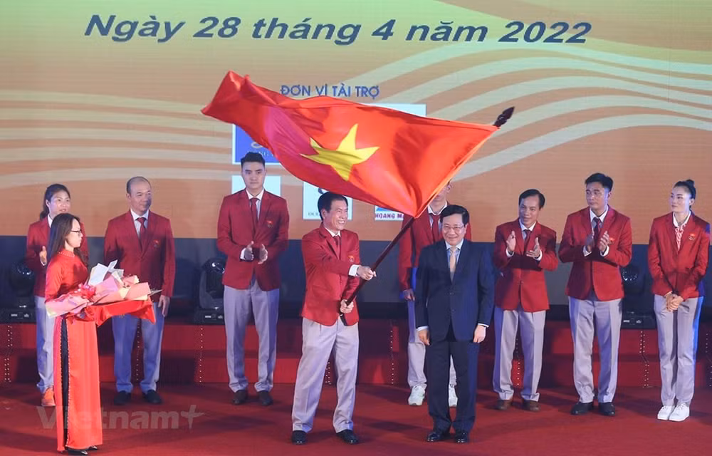 越南体育代表团出征第31届东运会 ảnh 1