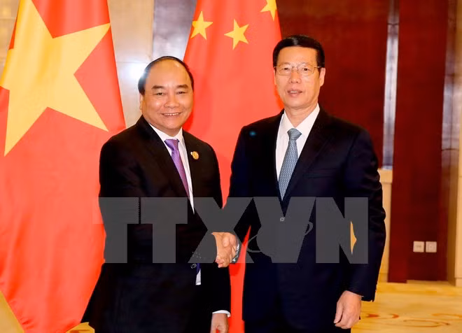 阮春福总理会见中国国务院副总理张高丽 ảnh 1 阮春福总理会见中国国务院副总理张高丽 ảnh 1