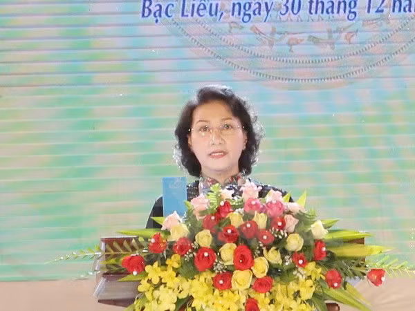 越南国会主席阮氏金银出席薄辽省重新成立20周年纪念典礼 ảnh 1 越南国会主席阮氏金银出席薄辽省重新成立20周年纪念典礼 ảnh 1