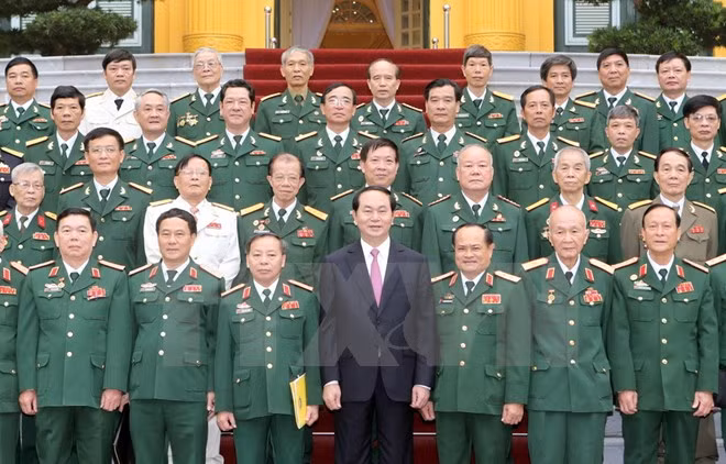 越南国家主席会见作战局历届领导代表 ảnh 1