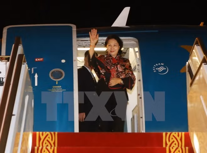阮氏金银主席圆满结束访印和出席第十一届全球女性议长峰会之旅 ảnh 1 阮氏金银主席圆满结束访印和出席第十一届全球女性议长峰会之旅 ảnh 1