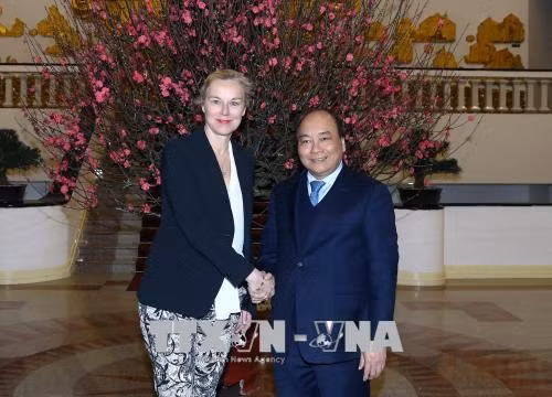 越南政府总理阮春福会见荷兰外贸发展合作大臣西格里德·卡格 ảnh 1