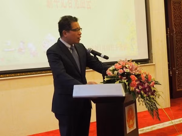越南驻中国大使馆举行迎新春活动 ảnh 1 越南驻中国大使馆举行迎新春活动 ảnh 1