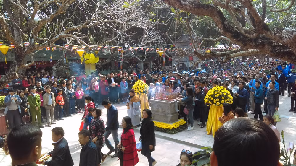 春节假期期间四面八方游客前往全国各地著名遗迹参观游览 ảnh 2