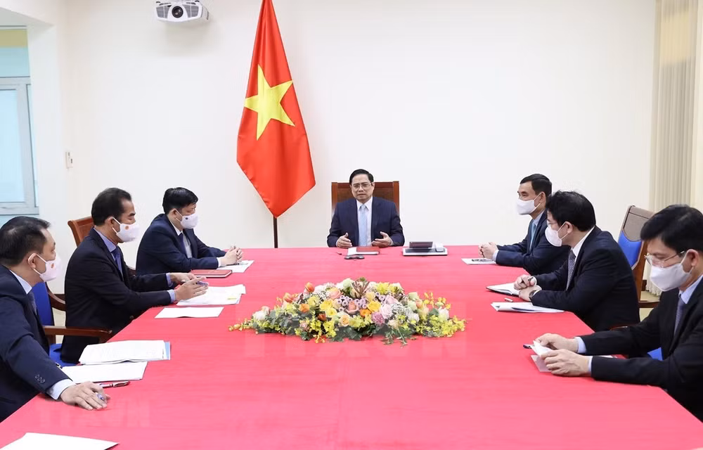 越南政府总理范明政与法国总理让·卡斯特克斯通电话 ảnh 1 越南政府总理范明政与法国总理让·卡斯特克斯通电话 ảnh 1