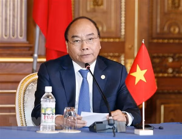 阮春福总理出席第10届日本与湄公河流域国家峰会新闻发布会 ảnh 1 阮春福总理出席第10届日本与湄公河流域国家峰会新闻发布会 ảnh 1