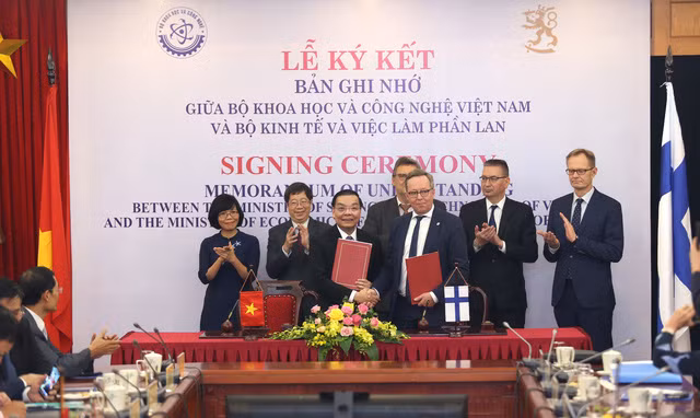 越南与芬兰签署科技与创新合作备忘录 ảnh 1 越南与芬兰签署科技与创新合作备忘录 ảnh 1