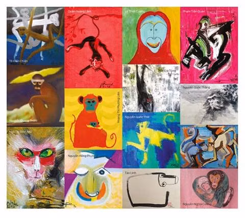 展示25幅猴子画喜迎新春 ảnh 1 展示25幅猴子画喜迎新春 ảnh 1
