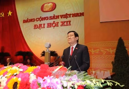 越南国家主席张晋创在党的十二次大会上致开幕词 ảnh 1 越南国家主席张晋创在党的十二次大会上致开幕词 ảnh 1