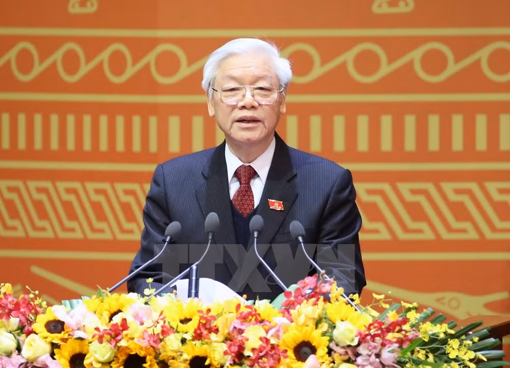 越南共产党第十二次全国代表大会发表闭幕式的新闻公报 ảnh 3 越南共产党第十二次全国代表大会发表闭幕式的新闻公报 ảnh 3
