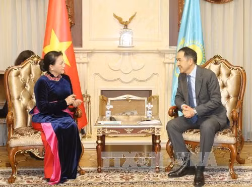 越南国会主席阮氏金银圆满结束对哈萨克斯坦的正式访问 ảnh 2