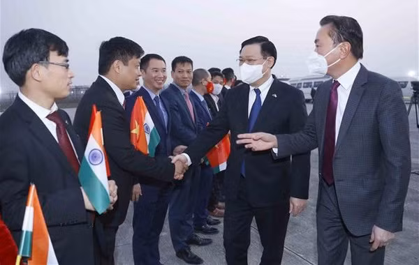 越南国会主席王廷惠圆满结束韩国和印度两国访问之行 ảnh 1