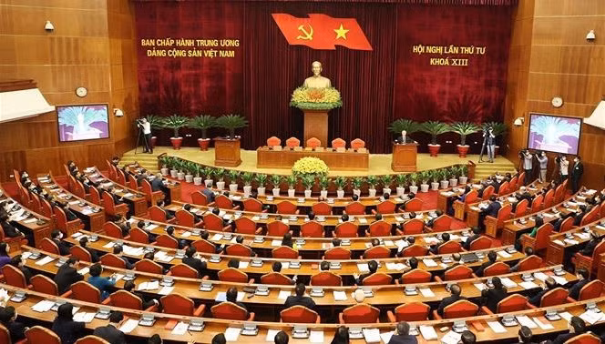 越共十三届四中全会闭幕 ảnh 1 越共十三届四中全会闭幕 ảnh 1