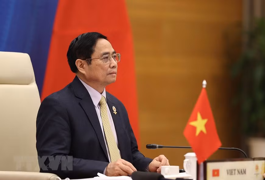 越南政府总理范明政出席第24次中国―东盟领导人会议 ảnh 1 越南政府总理范明政出席第24次中国―东盟领导人会议 ảnh 1
