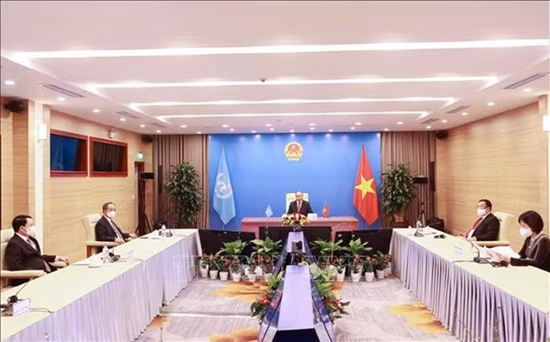 越南国家主席阮春福出席联合国与非盟合作高级别公开辩论会 ảnh 2