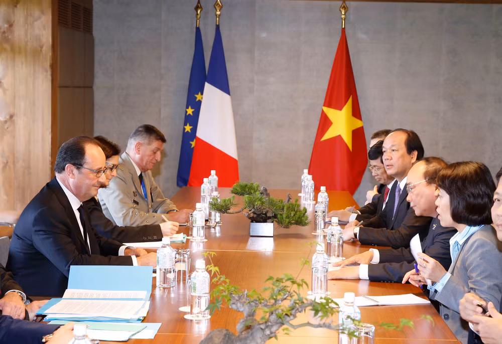 越南政府总理阮春福七国集团峰会期间与各国元首举行双边会晤 ảnh 2 越南政府总理阮春福七国集团峰会期间与各国元首举行双边会晤 ảnh 2