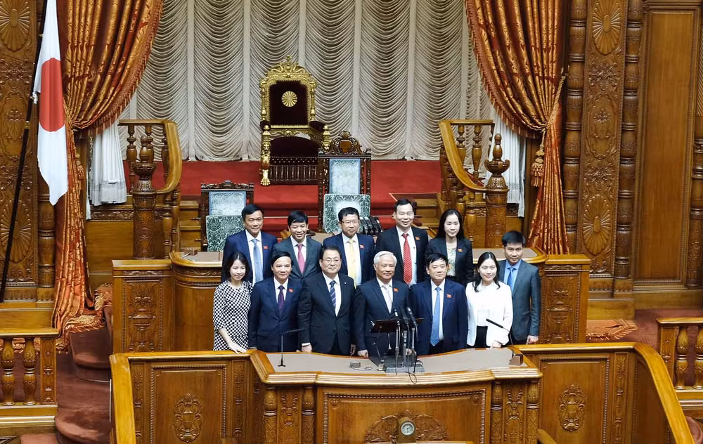 国会副主席汪周刘会见日本国会众议院议长和参议院副议长举行会谈 ảnh 4 国会副主席汪周刘会见日本国会众议院议长和参议院副议长举行会谈 ảnh 4