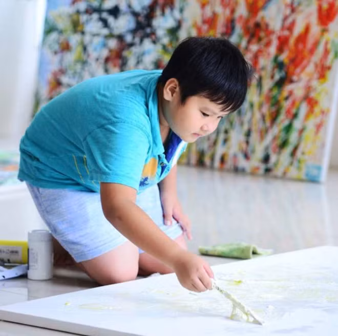 越裔美国儿童画家在美国开办画展 ảnh 1
