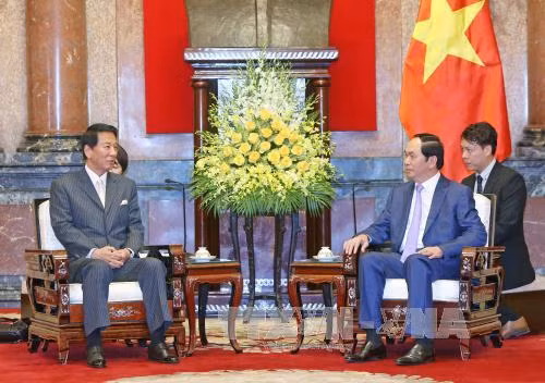 越南国家主席陈大光会见日越关系特别大使杉良太郎 ảnh 2 越南国家主席陈大光会见日越关系特别大使杉良太郎 ảnh 2