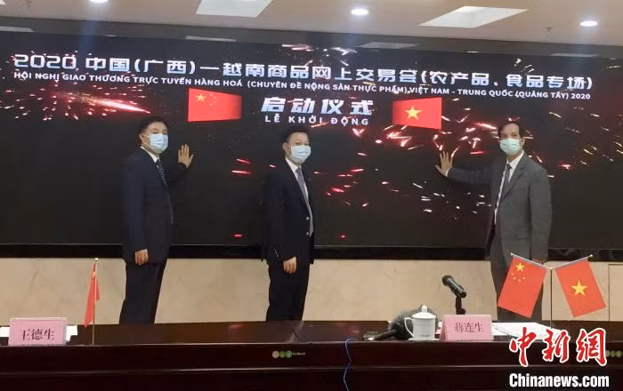 越南与中国（广西）首次举行商品网上交易会 ảnh 1
