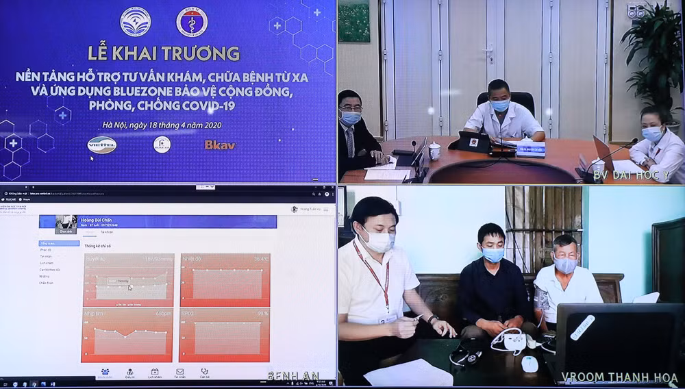 越南远程看病治疗支持平台与疫情防控应用程序正式上线 有效助力疫情防控工作 ảnh 2