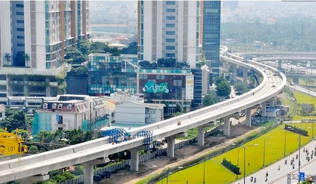胡志明市槟城-仙泉地铁一号线项目完成率达70% ảnh 1