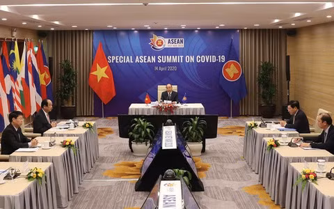 东盟抗击新冠肺炎疫情领导人特别会议发表联合声明 ảnh 1