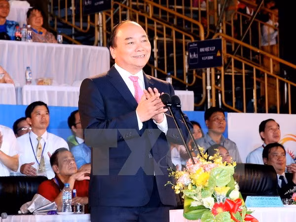 阮春福总理出席第5届亚洲沙滩运动会开幕式 ảnh 1
