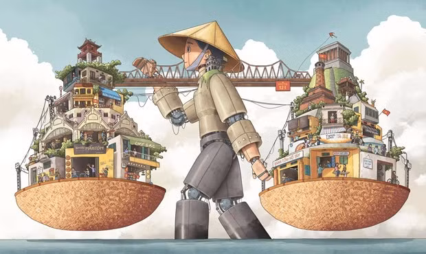 联合国教科文组织正式公布河内创新城市插画比赛结果 ảnh 1