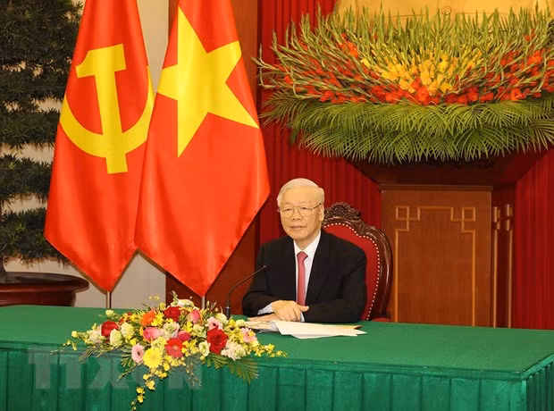 越柬老领导人会晤在河内举行 ảnh 1 越柬老领导人会晤在河内举行 ảnh 1