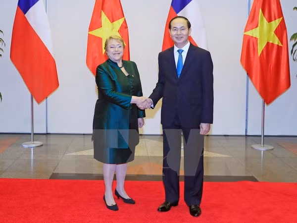 越南与智利发表联合声明 ảnh 1 越南与智利发表联合声明 ảnh 1