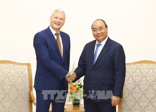 阮春福总理会见法国和澳大利亚集团领导 ảnh 2