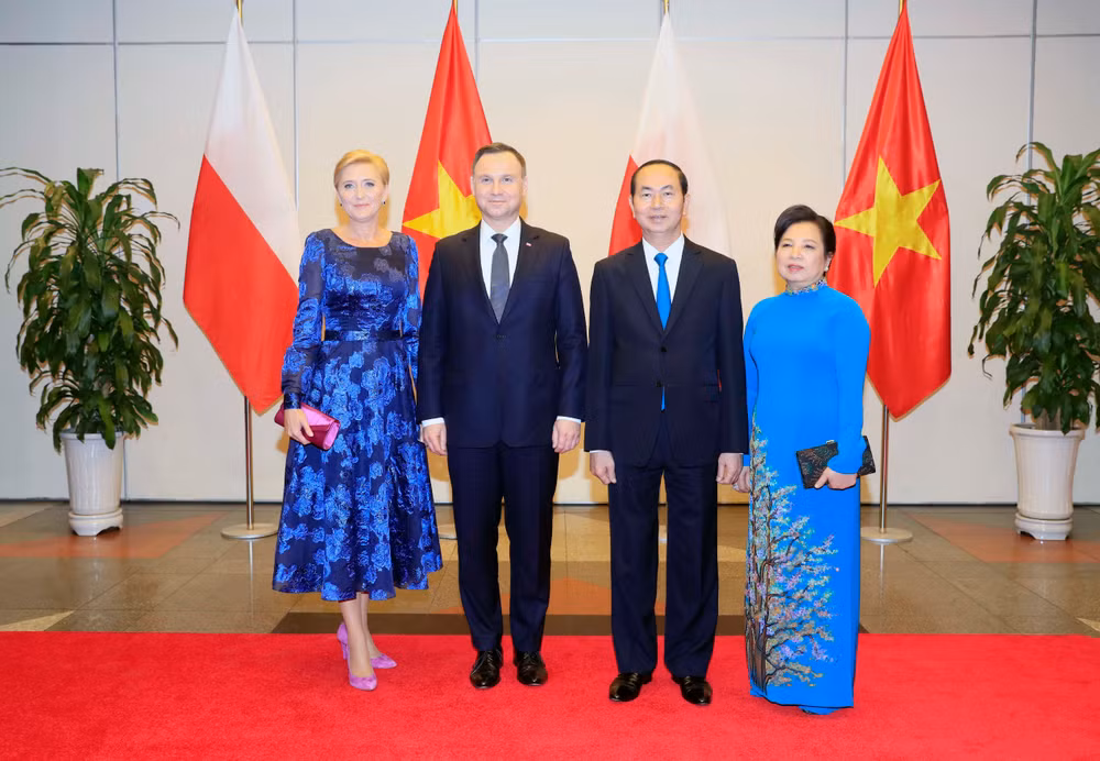 陈大光主持国宴 欢迎波兰总统访越 ảnh 1