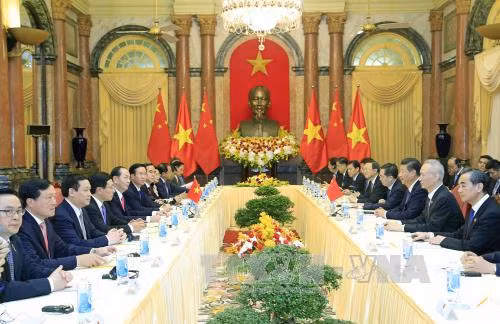 越南国家主席陈大光与中共中央总书记、国家主席习近平举行会谈 ảnh 2 越南国家主席陈大光与中共中央总书记、国家主席习近平举行会谈 ảnh 2