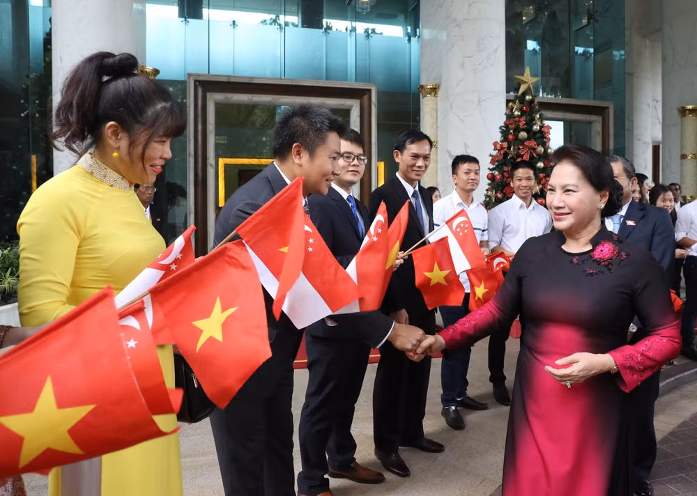 越南国会主席阮氏金银开始对新加坡进行正式访问 ảnh 2 越南国会主席阮氏金银开始对新加坡进行正式访问 ảnh 2