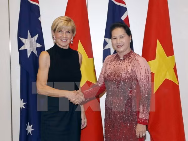 越南国会主席阮氏金银会见澳大利亚外长朱莉·毕晓普 ảnh 2