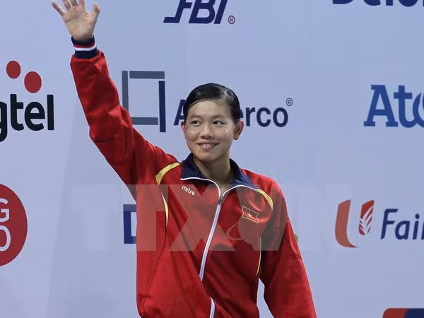 第十届亚洲游泳锦标赛：越南游泳选手阮氏映圆摘一金三铜 ảnh 1