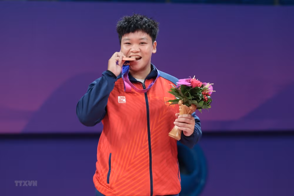越南体育代表团在2023年亚运会上获得第13枚铜牌 ảnh 1 越南体育代表团在2023年亚运会上获得第13枚铜牌 ảnh 1