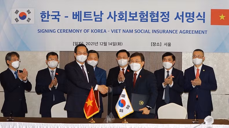 越南与韩国政府之间社会保险协定获批 ảnh 1