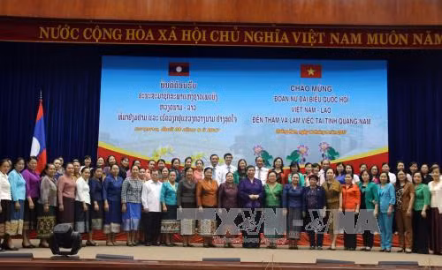 越南老挝国会女性代表团赴广南省调研 ảnh 1 越南老挝国会女性代表团赴广南省调研 ảnh 1