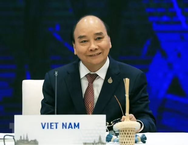 2022年APEC领导人会议周:越南国家主席阮春福出席APEC领导人与主席嘉宾对话 ảnh 1 2022年APEC领导人会议周:越南国家主席阮春福出席APEC领导人与主席嘉宾对话 ảnh 1