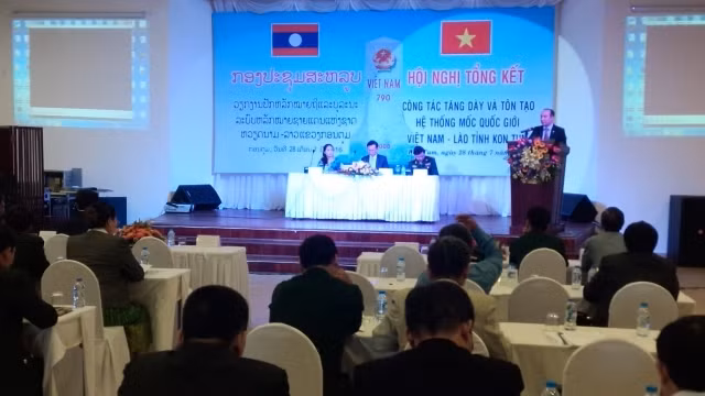 越南昆嵩省与老挝两省完成边境界碑增密加固工作 ảnh 1 越南昆嵩省与老挝两省完成边境界碑增密加固工作 ảnh 1
