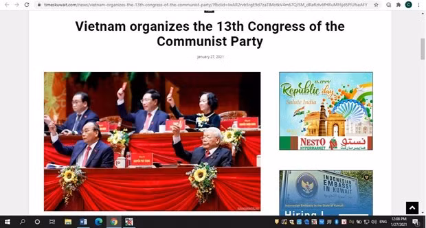 《科威特时报》:越南在艰难时期中凭借显著的成就留下了深刻烙印 ảnh 1 《科威特时报》:越南在艰难时期中凭借显著的成就留下了深刻烙印 ảnh 1
