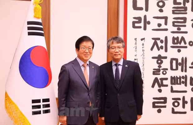 韩国国会议长朴炳锡：越南是韩国“新南方政策”的核心合作伙伴 ảnh 1