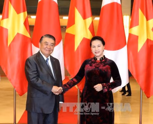 国会主席阮氏金银与日本国会众议院议长大岛理森举行会谈 ảnh 1 国会主席阮氏金银与日本国会众议院议长大岛理森举行会谈 ảnh 1