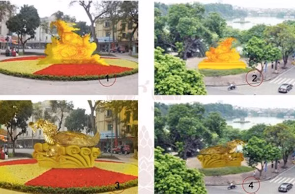 在还剑湖周边设乌龟铜像的提案受到市民的关注 ảnh 1 在还剑湖周边设乌龟铜像的提案受到市民的关注 ảnh 1
